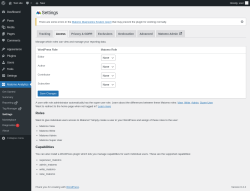 Page screenshot: Matomo Analytics &rarr; Settings &rarr; Access