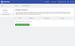 Page screenshot: Matomo Analytics &rarr; Tag Manager 