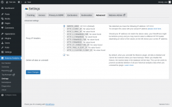 Page screenshot: Matomo Analytics &rarr; Settings &rarr; Advanced