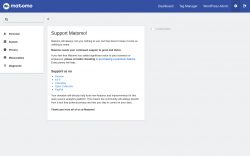 Page screenshot: Matomo Analytics &rarr; Settings &rarr; Matomo Admin 