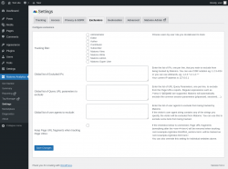 Page screenshot: Matomo Analytics &rarr; Settings &rarr; Exclusions