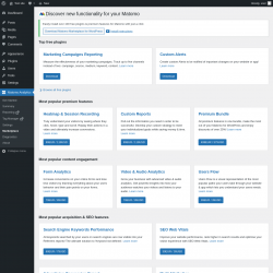 Page screenshot: Matomo Analytics &rarr; Marketplace