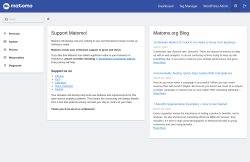 Page screenshot: Matomo Analytics &rarr; Settings &rarr; Matomo Admin 