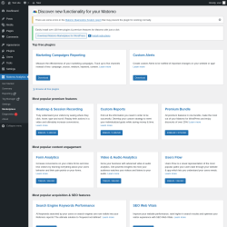 Page screenshot: Matomo Analytics &rarr; Marketplace