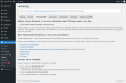 Page screenshot: Matomo Analytics &rarr; Settings &rarr; Privacy & GDPR
