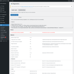 Page screenshot: Matomo Analytics &rarr; Diagnostics