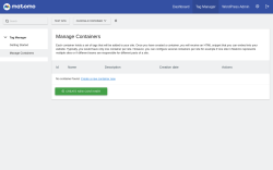 Page screenshot: Matomo Analytics &rarr; Tag Manager 