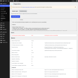 Page screenshot: Matomo Analytics &rarr; Diagnostics