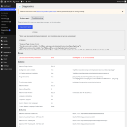 Page screenshot: Matomo Analytics &rarr; Diagnostics
