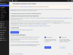Page screenshot: Get Started &lsaquo; Test site &mdash; WordPress