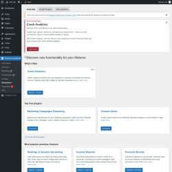 Page screenshot: Matomo Analytics &rarr; Marketplace