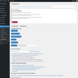 Page screenshot: Matomo Analytics &rarr; Diagnostics &rarr; Troubleshooting