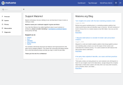 Page screenshot: Matomo Analytics → Settings → Matomo Admin 