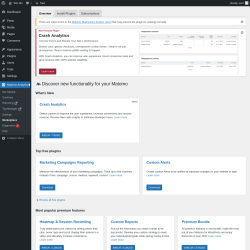 Page screenshot: Matomo Analytics → Marketplace