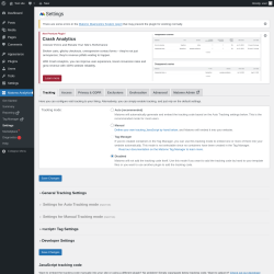 Page screenshot: Matomo Analytics → Settings