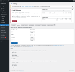 Page screenshot: Matomo Analytics → Settings → Access