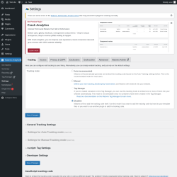 Page screenshot: Matomo Analytics &rarr; Settings