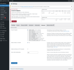 Page screenshot: Matomo Analytics &rarr; Settings &rarr; Advanced