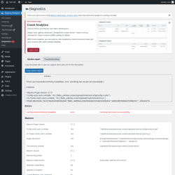 Page screenshot: Matomo Analytics &rarr; Diagnostics