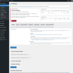 Page screenshot: Matomo Analytics &rarr; Settings