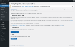 Page screenshot: Get Started &lsaquo; Test site &mdash; WordPress