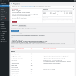 Page screenshot: Matomo Analytics &rarr; Diagnostics