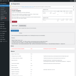 Page screenshot: Matomo Analytics &rarr; Diagnostics