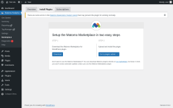 Page screenshot: Matomo Analytics &rarr; Marketplace &rarr; Install Plugins