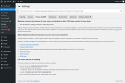 Page screenshot: Matomo Analytics &rarr; Settings &rarr; Privacy & GDPR