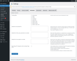 Page screenshot: Matomo Analytics &rarr; Settings &rarr; Exclusions