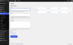 Page screenshot: Sermons &rarr; Series