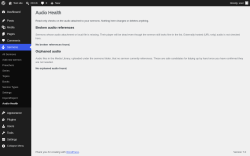 Page screenshot: Sermons &rarr; Audio Health