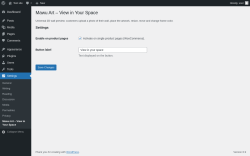 Page screenshot: Settings &rarr; Mawu Art &ndash; View in Your Space