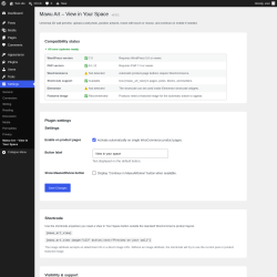 Page screenshot: Settings &rarr; Mawu Art &ndash; View in Your Space