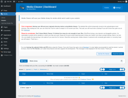 Page screenshot: Media &rarr; Cleaner