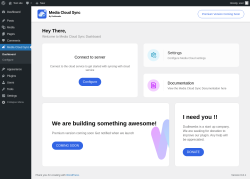 Page screenshot: Media Cloud Sync