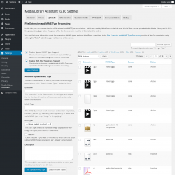 Page screenshot: Settings &rarr; Media Library Assistant &rarr; Uploads