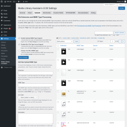 Page screenshot: Settings &rarr; Media Library Assistant &rarr; Uploads