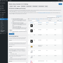 Page screenshot: Settings &rarr; Media Library Assistant &rarr; Uploads