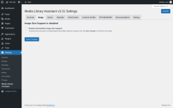 Page screenshot: Settings &rarr; Media Library Assistant &rarr; Image