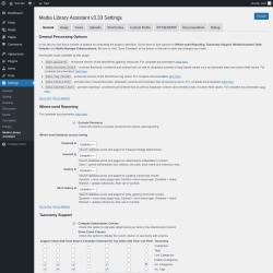 Page screenshot: Settings &rarr; Media Library Assistant