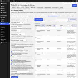 Page screenshot: Settings &rarr; Media Library Assistant &rarr; Shortcodes