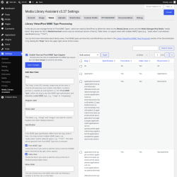 Page screenshot: Settings &rarr; Media Library Assistant &rarr; Views