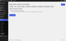 Page screenshot: Settings &rarr; Media Library Assistant &rarr; Image