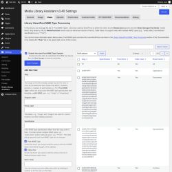 Page screenshot: Settings &rarr; Media Library Assistant &rarr; Views
