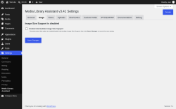 Page screenshot: Settings &rarr; Media Library Assistant &rarr; Image