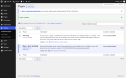 Page screenshot: Plugins &lsaquo; Test site &mdash; WordPress