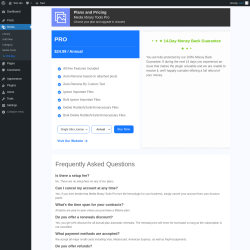 Page screenshot: Media &rarr;   Pricing