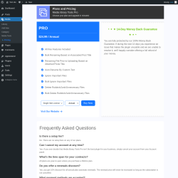 Page screenshot: Media &rarr;   Pricing