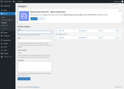 Page screenshot: Media &rarr; Category